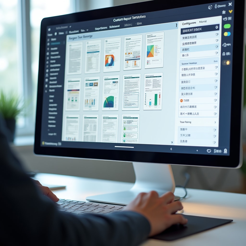 Custom energy report generation interface