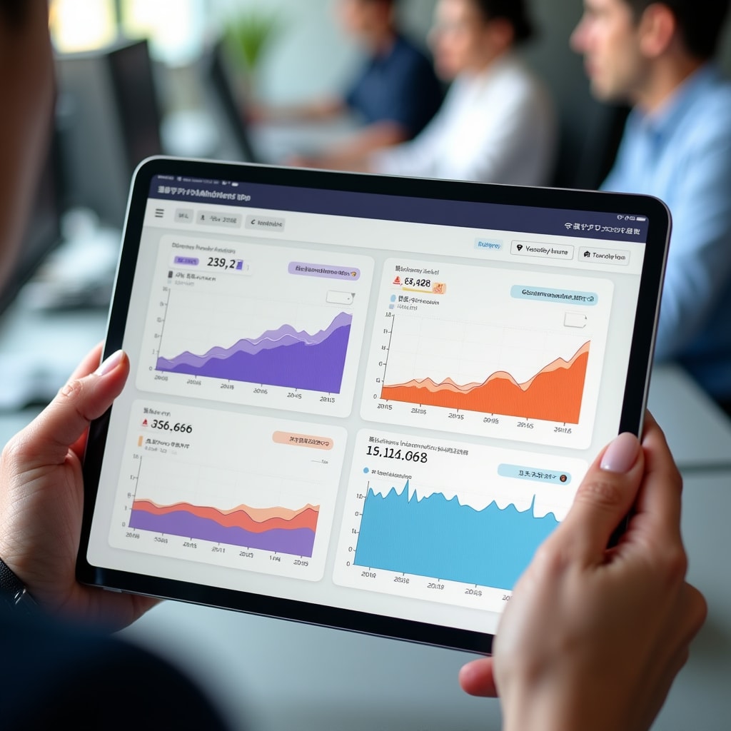 Multi-utility monitoring interface displaying electricity, gas, and water data