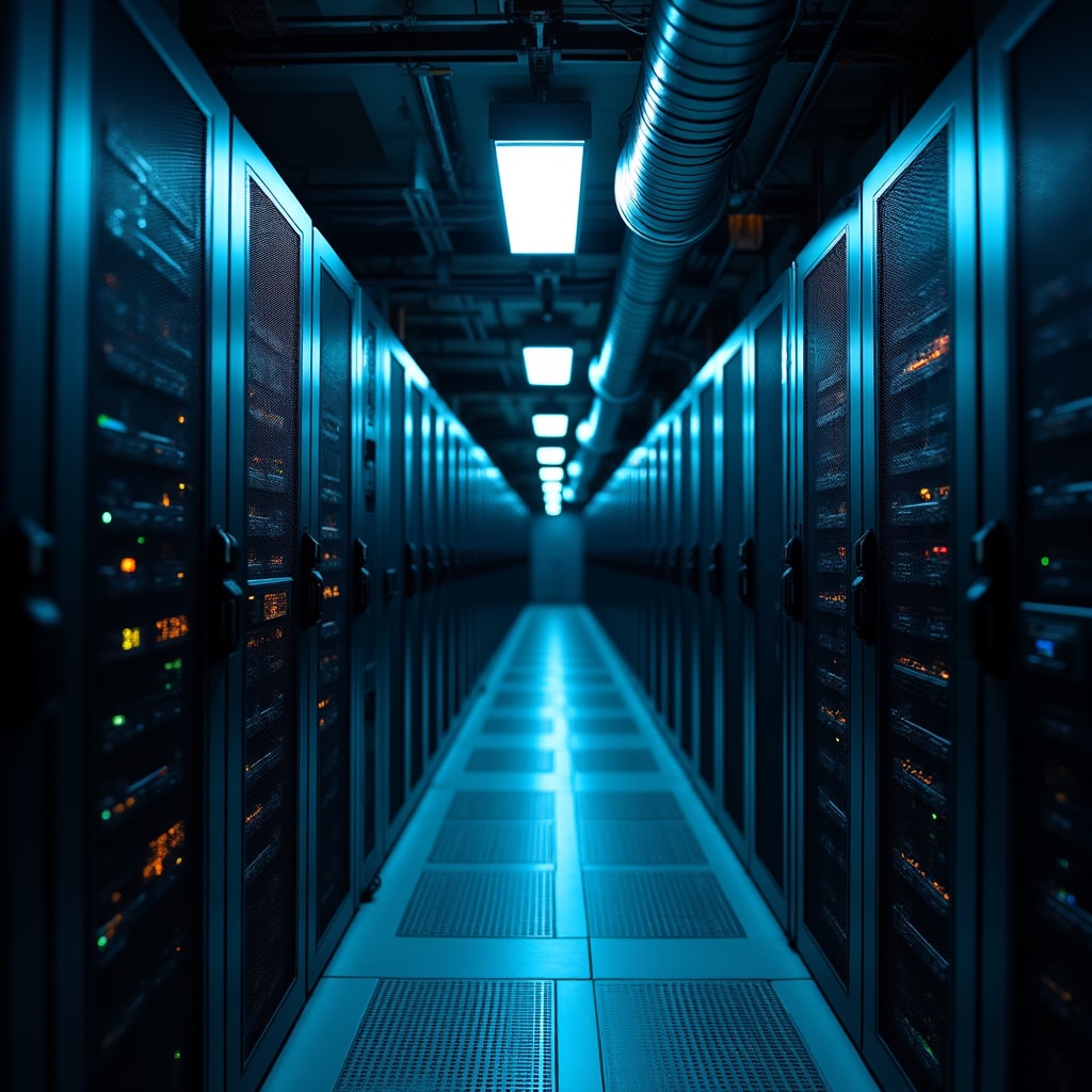 Secure data center with server infrastructure